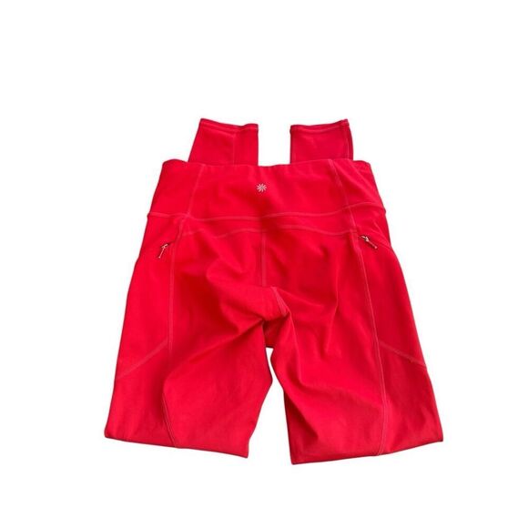 Athleta Interval Leggings- size s, red - Picture 1 of 7